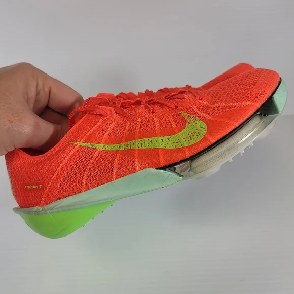 Nike Air Zoom Victory 2 Bright Crimson Lime FD8411 600 Track Spikes Shoes